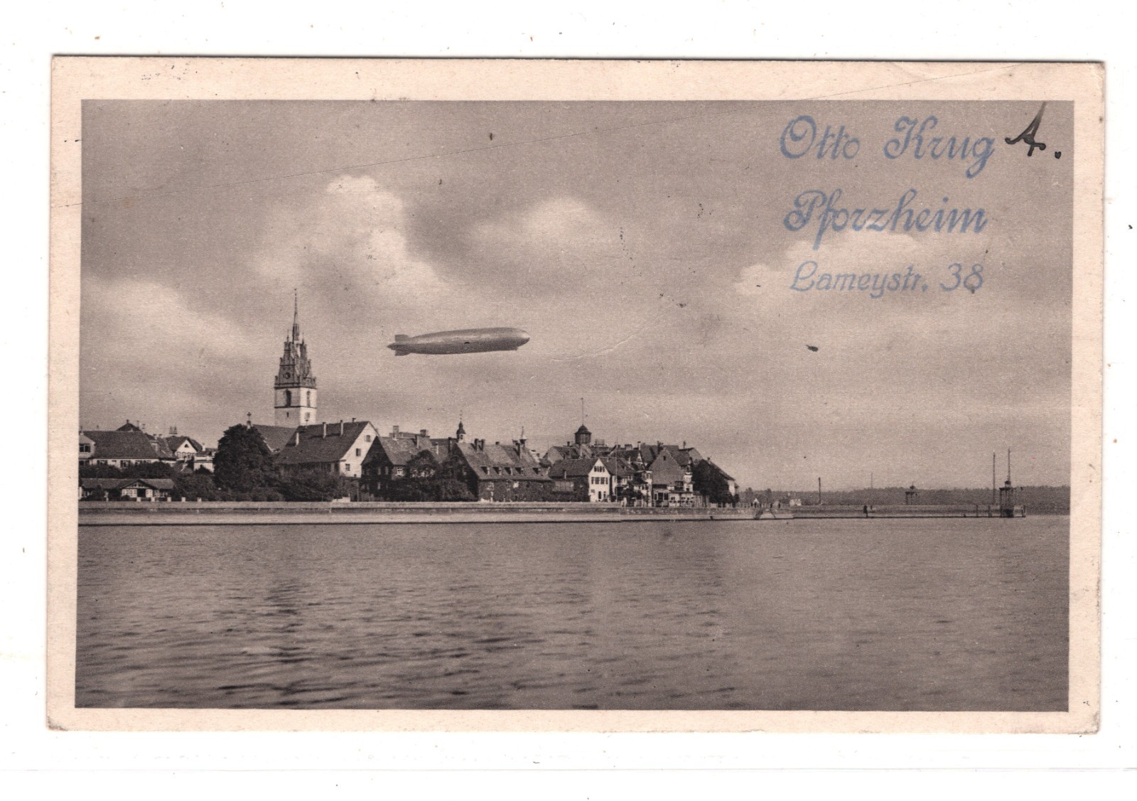 GRAF ZEPPELIN Air *SWITZERLAND* Card 75c 65c Angel 1930 NETHERLANDS FLIGHT KZ588 - Image 3