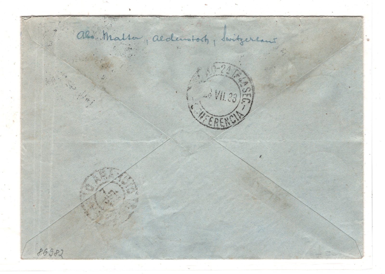 GRAF ZEPPELIN Air *SWITZERLAND* Cover 1934 3. SÜDAMERIKAFAHRT Brazil KZ578 - Image 3