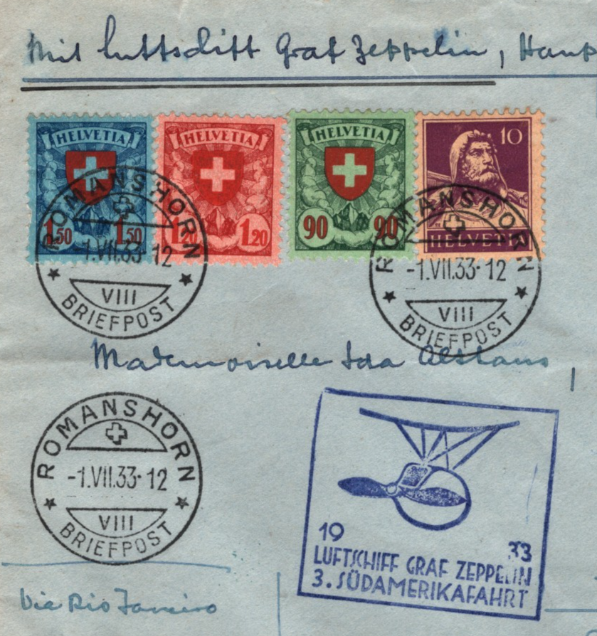 GRAF ZEPPELIN Air *SWITZERLAND* Cover 1934 3. SÜDAMERIKAFAHRT Brazil KZ578 - Image 4