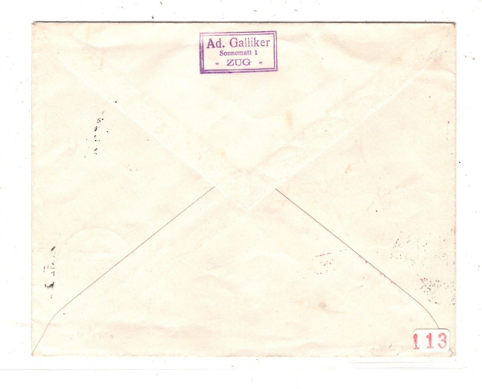 GRAF ZEPPELIN An Bord Cover 1929 LUFTSCHIFF BEFÖRDERT Air SWITZERLAND Zug KZ551 - Image 3