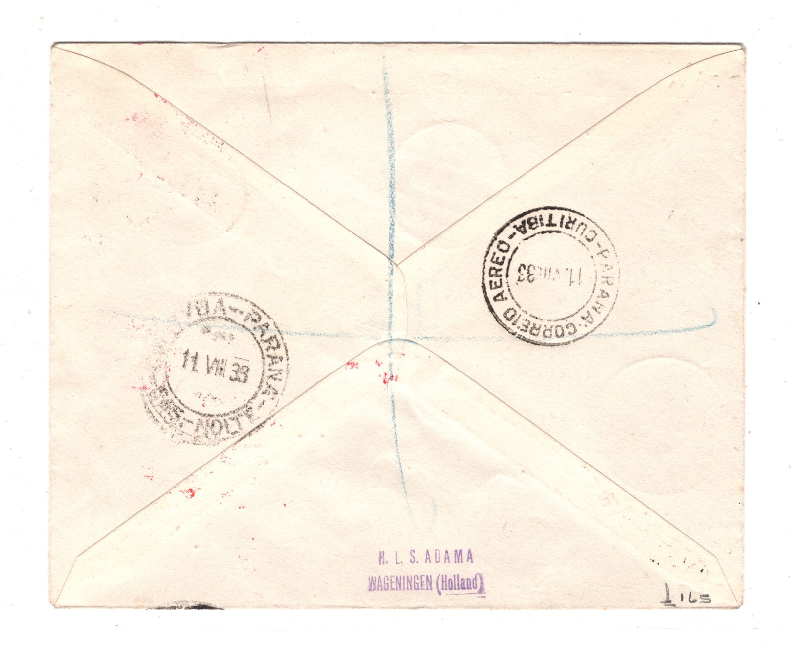 GRAF ZEPPELIN Card *MOROCCO AGENCIES* KGV GB O/p Air 1933 4.SÜDAMERIKFAHRT KZ444 - Image 4