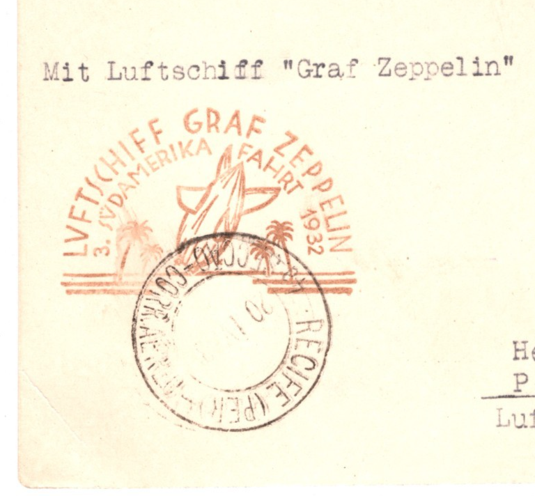 GRAF ZEPPELIN Card *SWITZERLAND* 3f Air Mail 1932 SÜDAMERIKAFAHRT Brazil KZ166 - Image 4
