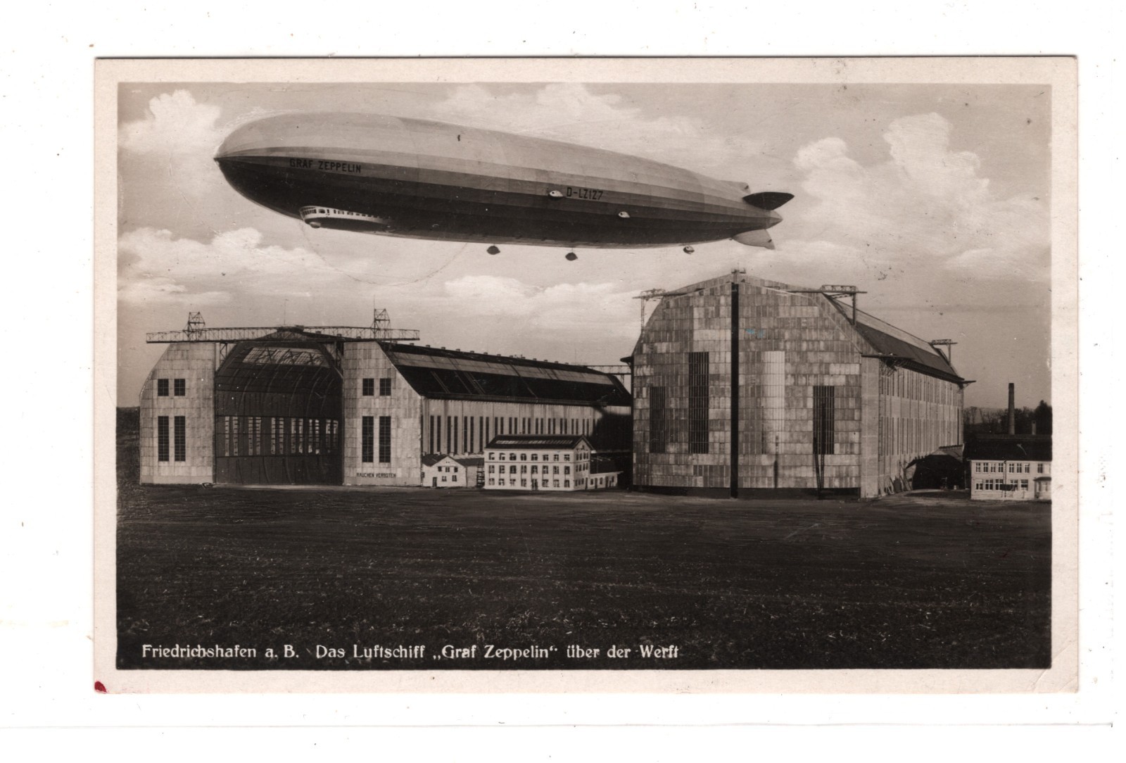 GRAF ZEPPELIN Card *SWITZERLAND* Air 1F Real Photo 1930 Romanshorn Basel KZ598 - Image 3