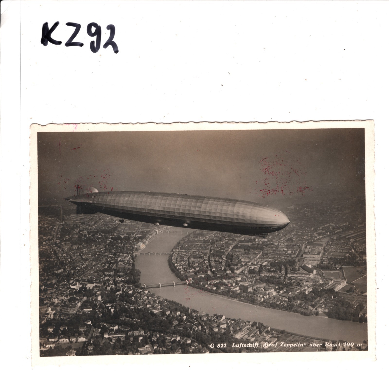 GRAF ZEPPELIN Card *SWITZERLAND* Flight 1930 PPC Air BASEL-FLUGPLATZ Cachet KZ92 - Image 6