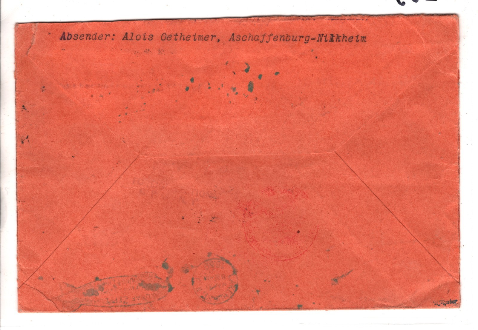 GRAF ZEPPELIN Cover 4m 2m{2} *SÜDAMERIKAFAHRT* Overprint Air Mail 1930 USA KZ53 - Image 4