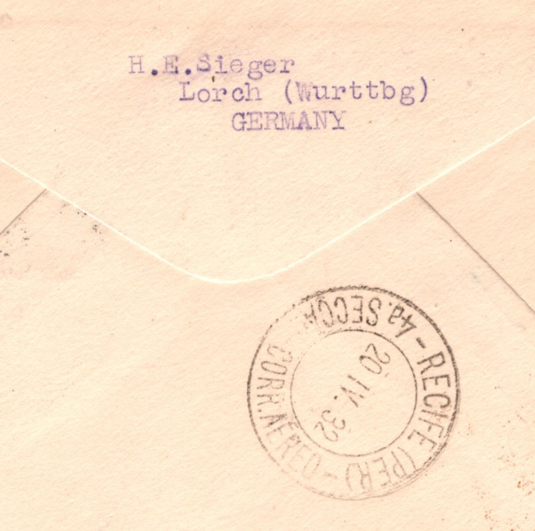 GRAF ZEPPELIN Cover *EIRE* Ireland Air Mail 3.SÜDAMERIKAFAHRT 1932 Brazil KZ291 - Image 6