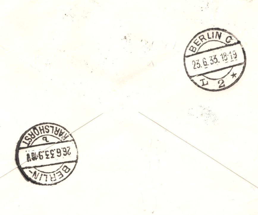 GRAF ZEPPELIN Germany Air Mail Cover 1933 SAARGEBIET FAHRT Berlin Reg KZ60 - Image 5