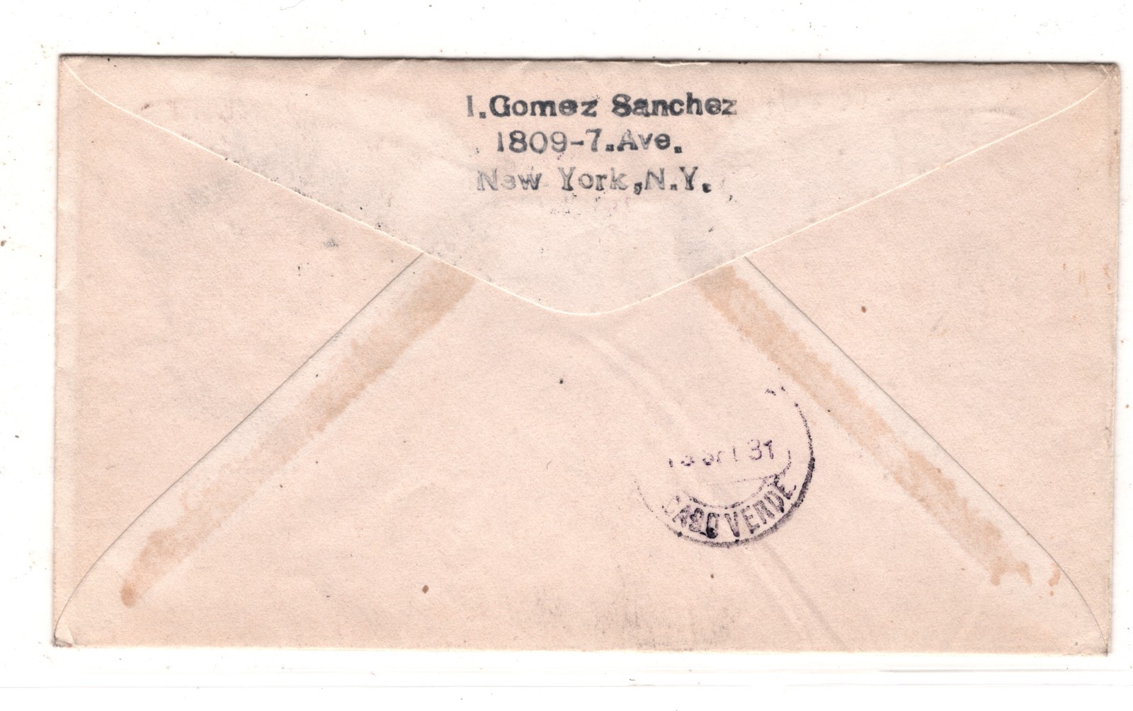 GRAF ZEPPELIN *NETHERLANDS* 1½g Cover 1931 2. SÜDAMERIKAFAHRT CABO VERDE KZ559 - Image 4