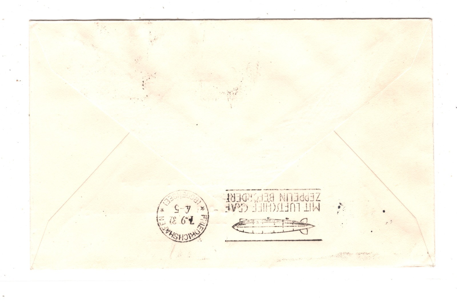 GRAF ZEPPELIN Overprint ARGENTINA *90c* Air 1932 Cover FIRST FLIGHT Lorch KZ446 - Image 4
