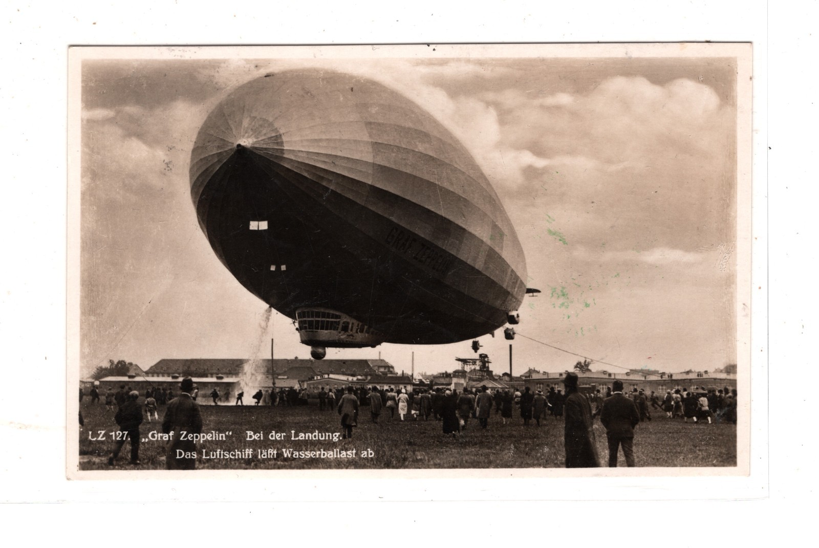 GRAF ZEPPELIN RP Card *SWITZERLAND* Air 1F Angel 1933 FAHRT SCHWEIZ Flight KZ596 - Image 3