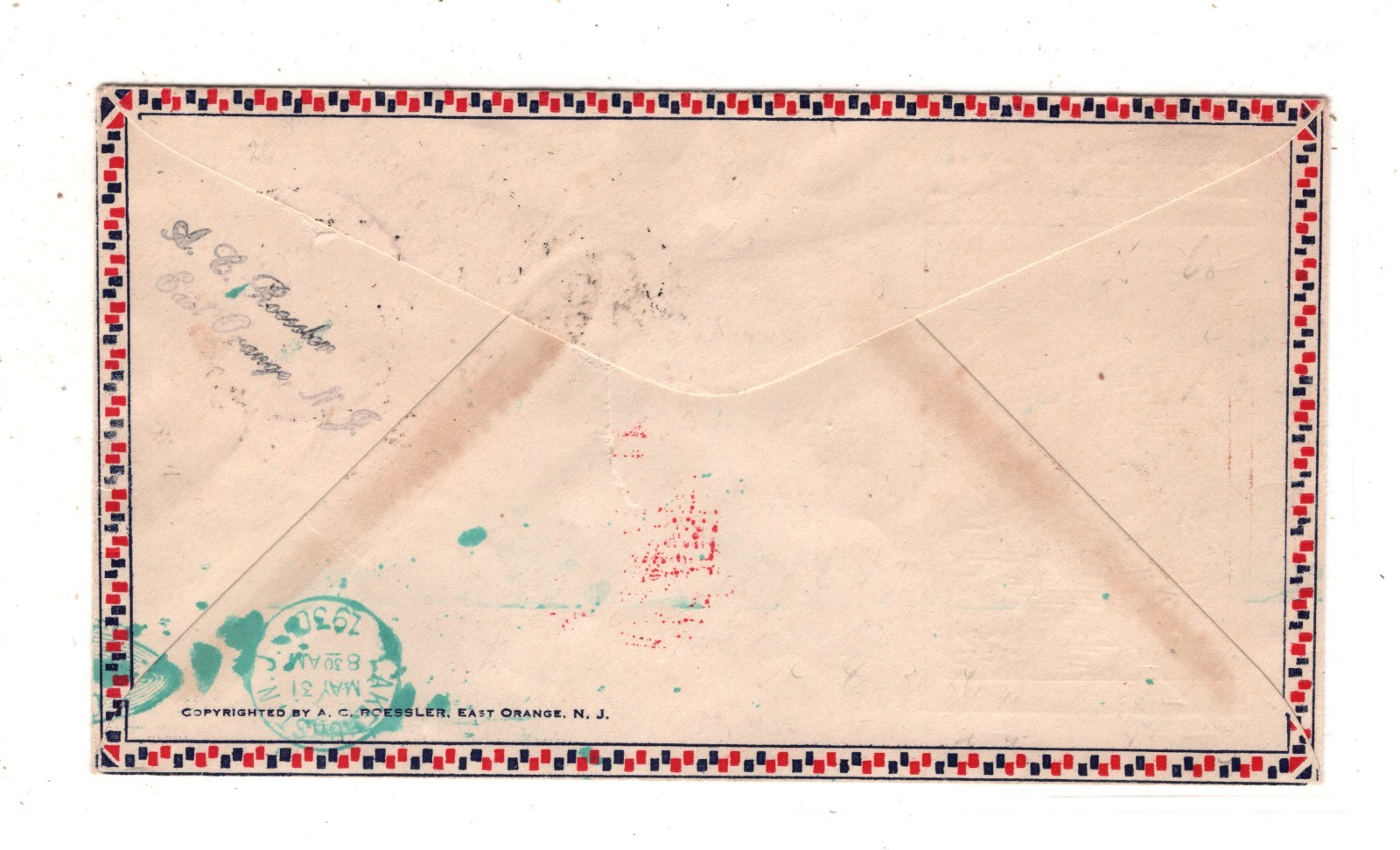 GRAF ZEPPELIN *SPAIN* Air ILLUSTRATED Cover 1930 FIRST FLIGHT Sevila Texas KZ573 - Image 6