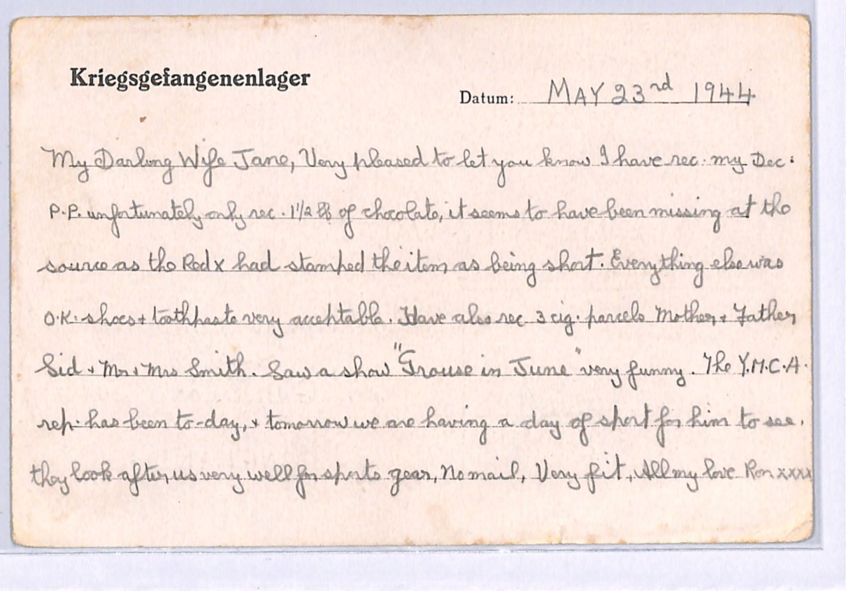 GREAT ESCAPE CAMP WW2 GB RAF POW Card STALAG *Luftwaffe Nr.3* IMPRINT 1944 XO52 - Image 6