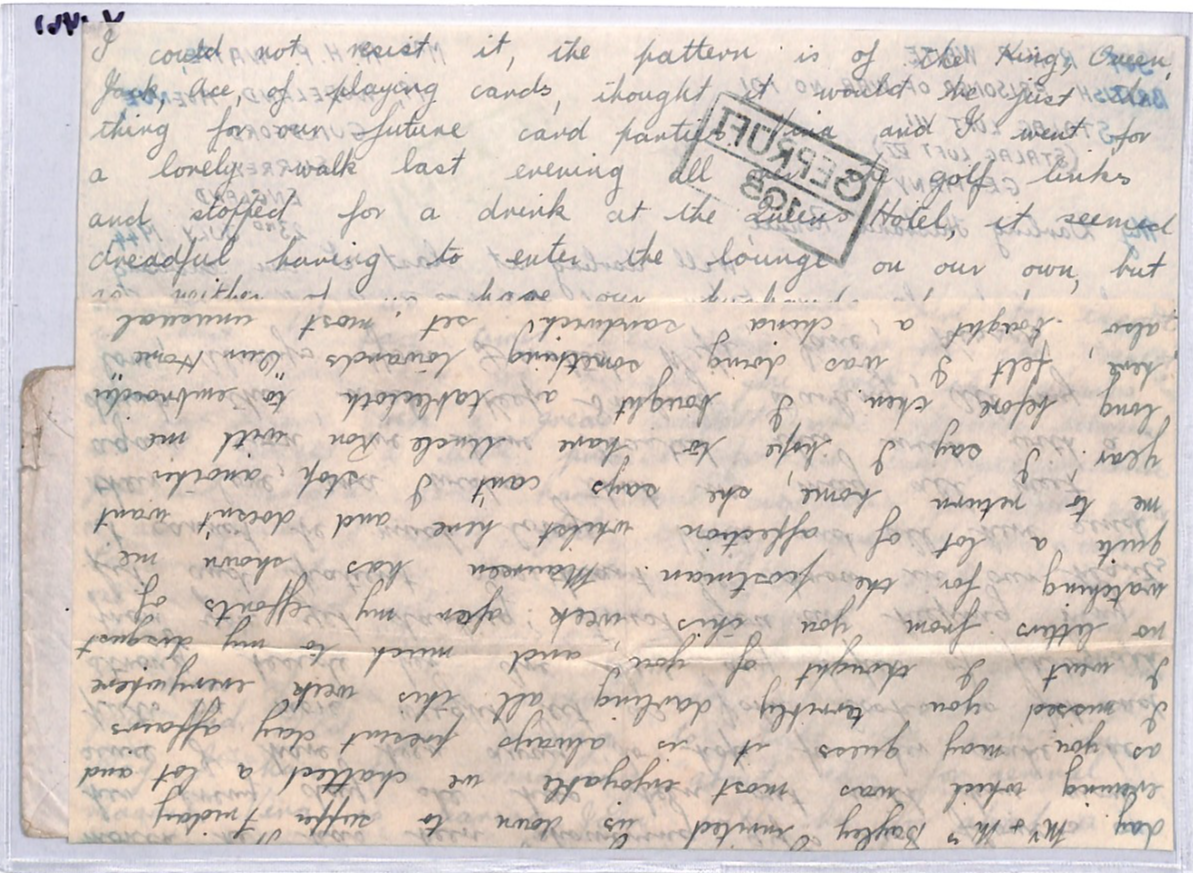 GREAT ESCAPE CAMP WW2 POW Guildford Cover 1944 STALAG LUFT 3 Censor Letter YW461 - Image 2