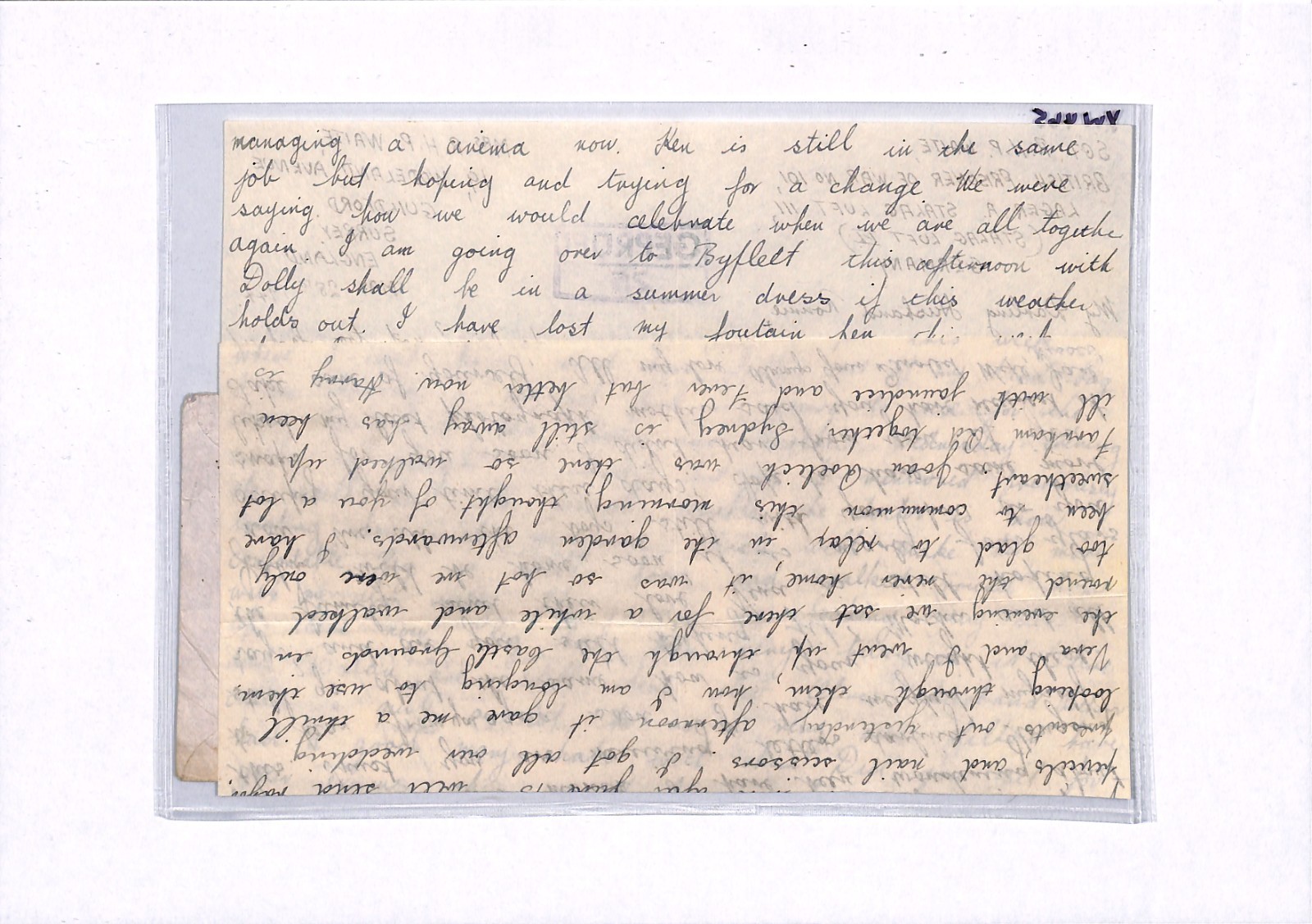GREAT ESCAPE CAMP WW2 POW Guildford Cover 1944 STALAG LUFT 3 Censor Letter YW465 - Image 12