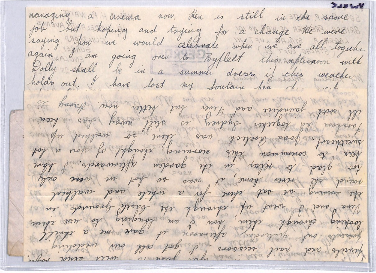 GREAT ESCAPE CAMP WW2 POW Guildford Cover 1944 STALAG LUFT 3 Censor Letter YW465 - Image 9