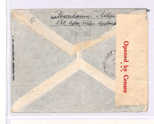 GREECE WW2 Air Mail Cover Athens CENSOR*** Australia 1940 Imperial Airways XD118 - Image 4