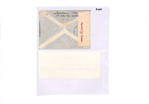 GREECE WW2 Air Mail Cover Athens CENSOR*** Australia 1940 Imperial Airways XD118 - Image 7