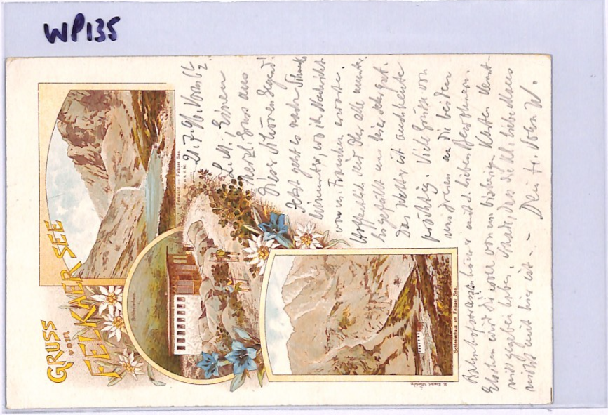 GRUSS VOM *Felker See* Lake Postcard HUNGARY (SLOVAKIA) Chromo 1896 Poland WP135 - Image 10