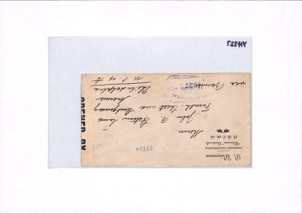 GUATEMALA Cover 1919 BLOCK Registered USA CENSOR *1101* Philadelphia Mail YH227 - Image 8