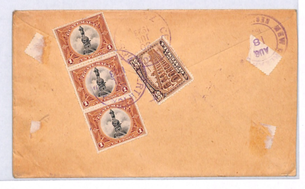 GUATEMALA Cover Zacapa *HIGH RATE* Registered 1923 Vienna {samwells}YH223 - Image 3