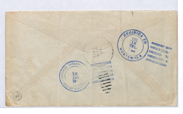 GUATEMALA Illustrated Advert Cover Retalhuleu USA New York 1922{samwells}YH224 - Image 4