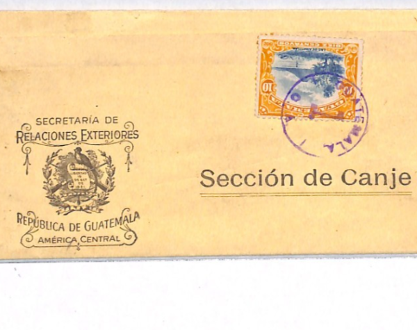 GUATEMALA Official Cover Wrapper Secretaria de Relaciones Exteriores YH235
