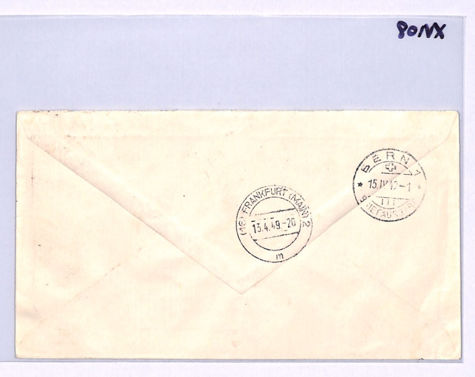 Germany BERLIN 1949 Cover *UPU* ANNIVERSARY Full Set{7} Stamps Cat £400+** XV108 - Image 11