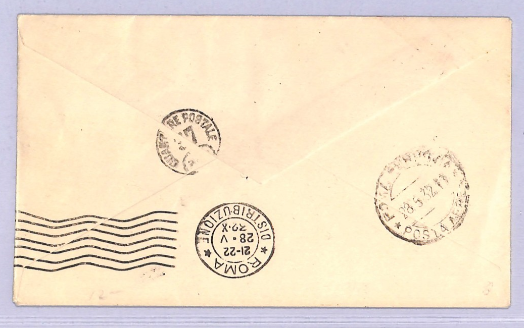 HUNGARY Air 1932 Cover SPECIAL FLIGHT *JUSTICE FOR HUNGARY* Rome {ex Joffe}WT148 - Image 3