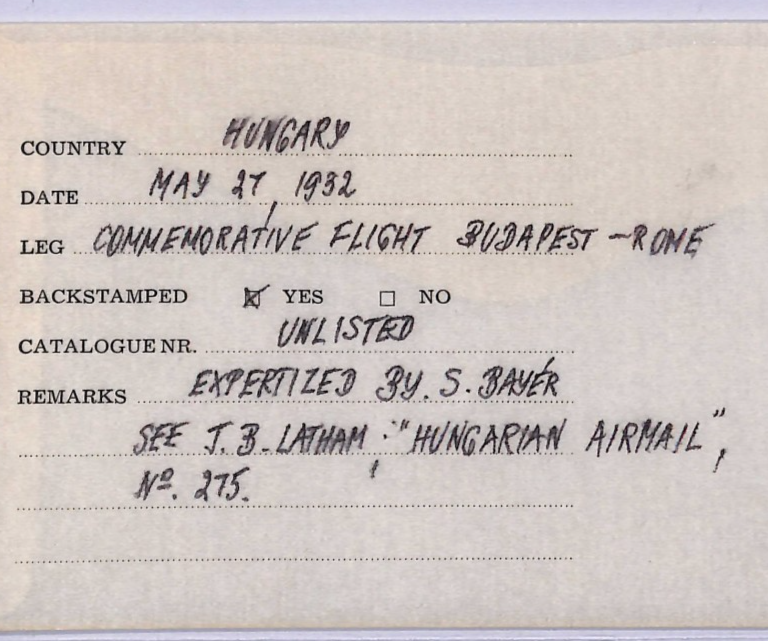 HUNGARY Air 1932 Cover SPECIAL FLIGHT *JUSTICE FOR HUNGARY* Rome {ex Joffe}WT148 - Image 9