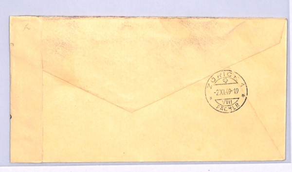 HUNGARY FDC 1949 *UPU* IMPERF SET Illustrated First Day Cover Regd Zurich XV67 - Image 4