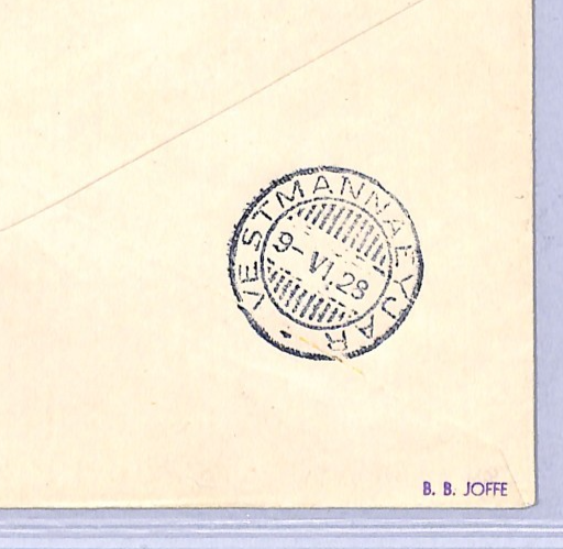 ICELAND Air 1928 Cover FIRST FLIGHT Reykjavik-Vestmannaeyjar {Muller #3}VT59 - Image 6