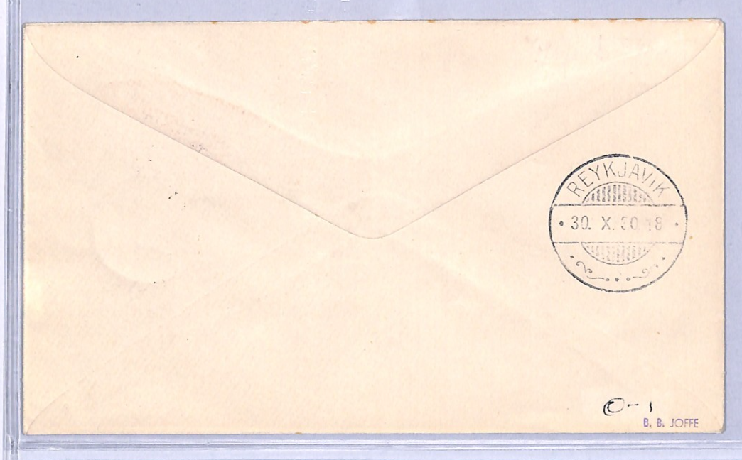 ICELAND Air 1930 Cover FIRST FLIGHT *Dýrafjörður*-Reykjavik {Muller 8a}VT55 - Image 4