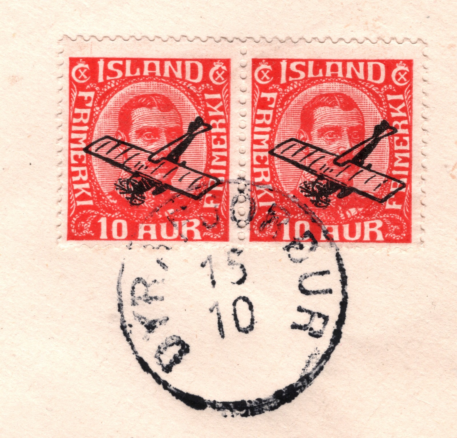 ICELAND Air 1930 Cover FIRST FLIGHT *Dýrafjörður*-Reykjavik {Muller 8a}VT55 - Image 6