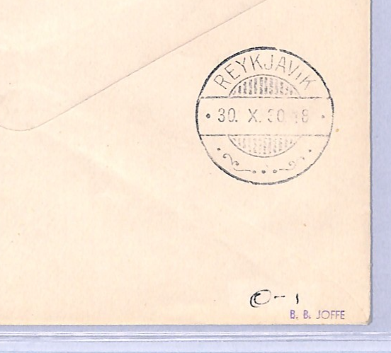 ICELAND Air 1930 Cover FIRST FLIGHT *Dýrafjörður*-Reykjavik {Muller 8a}VT55 - Image 7
