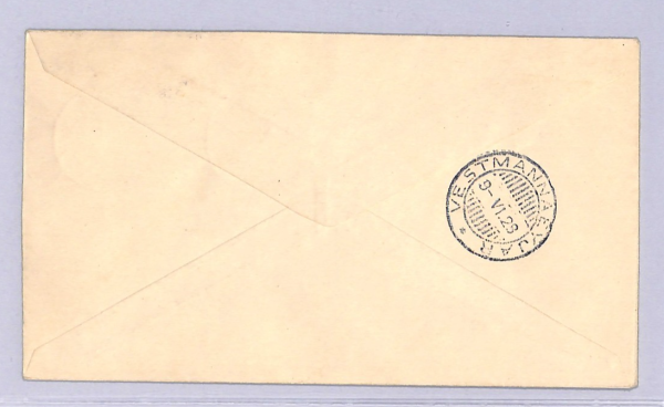 ICELAND Air Mail 1928 Cover FIRST FLIGHT Reykjavik *Vestmannaeyjar* {Joffe}WT63 - Image 4