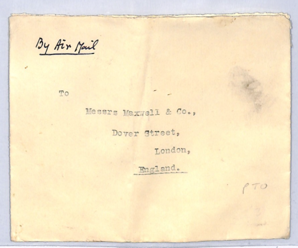 INDIA Bengal KGV Cover *NAZARGUNJ RAJ* Crest PRINCELY STATE Military ROYALTY WY1 - Image 4