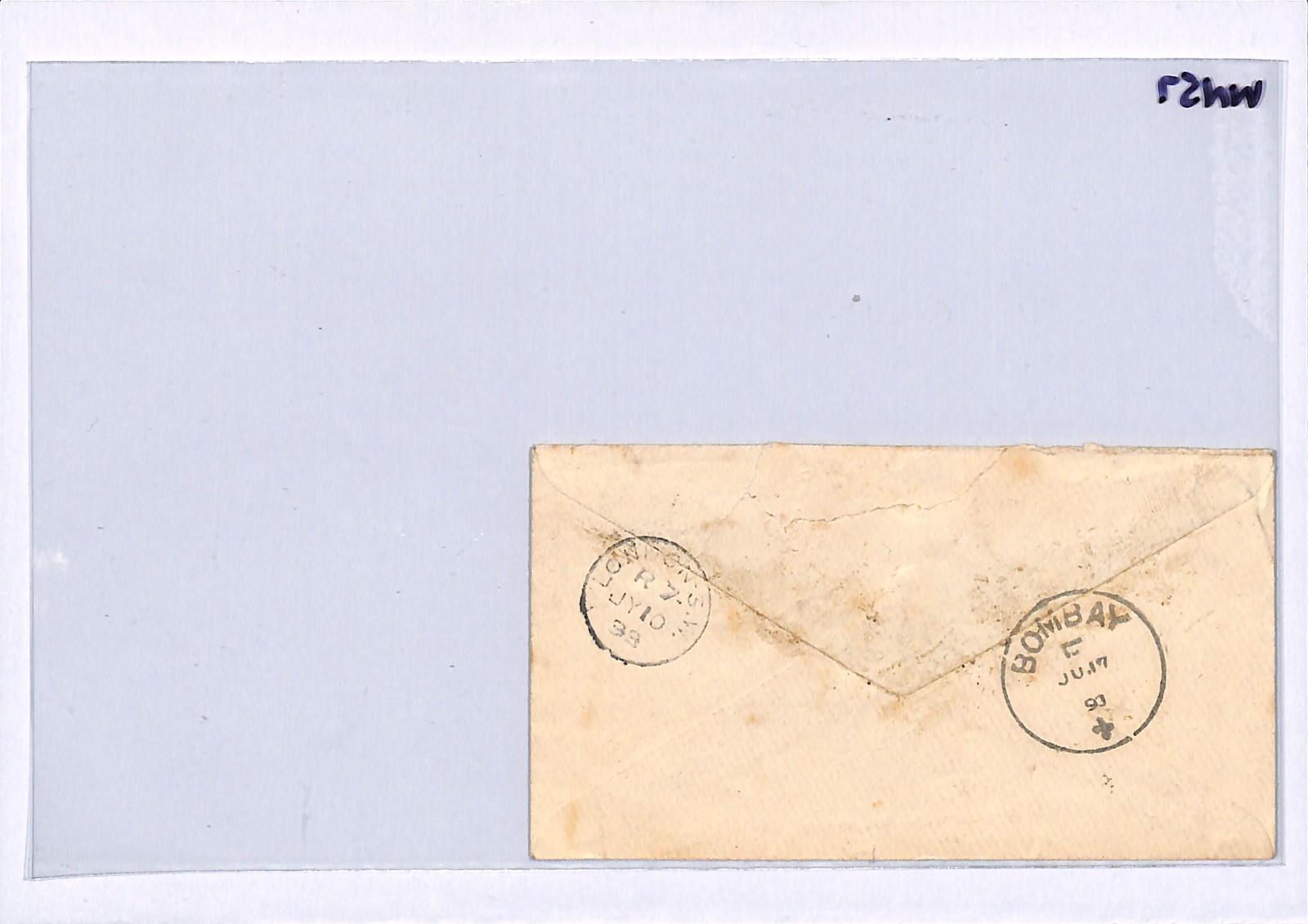 INDIA GB ROYALTY MAIL Super QV Cover *PRINCE OF WALES* (KEVII) HRH Address WN57 - Image 6