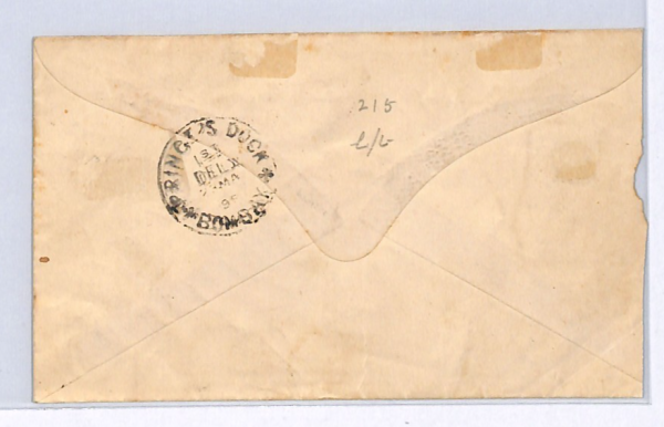 INDIA States HYDERABAD Cover QV *MIXED FRANKING* Ship Bombay DOCK 1895 CDS WX24 - Image 4