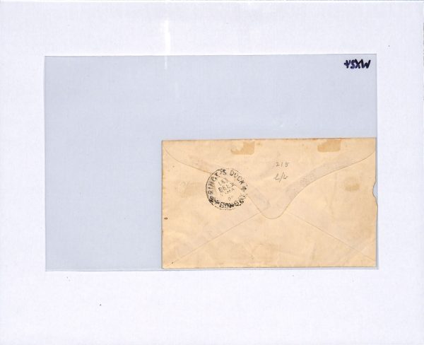INDIA States HYDERABAD Cover QV *MIXED FRANKING* Ship Bombay DOCK 1895 CDS WX24 - Image 7