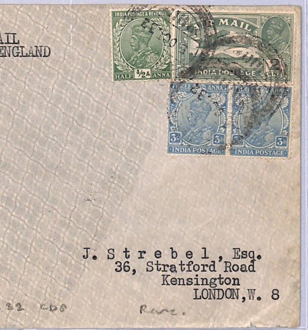 INDIA USED *BAHRAIN* Air 1932 Cover IMPERIAL FIRST FLIGHT Gulf-London {Joffe}VT1 - Image 9