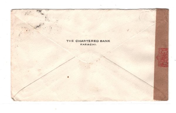 INDIA WW2 Cover *SIND WAR GIFTS FUND* Label Tied CENSOR Karachi Bank 1941 KA717 - Image 4
