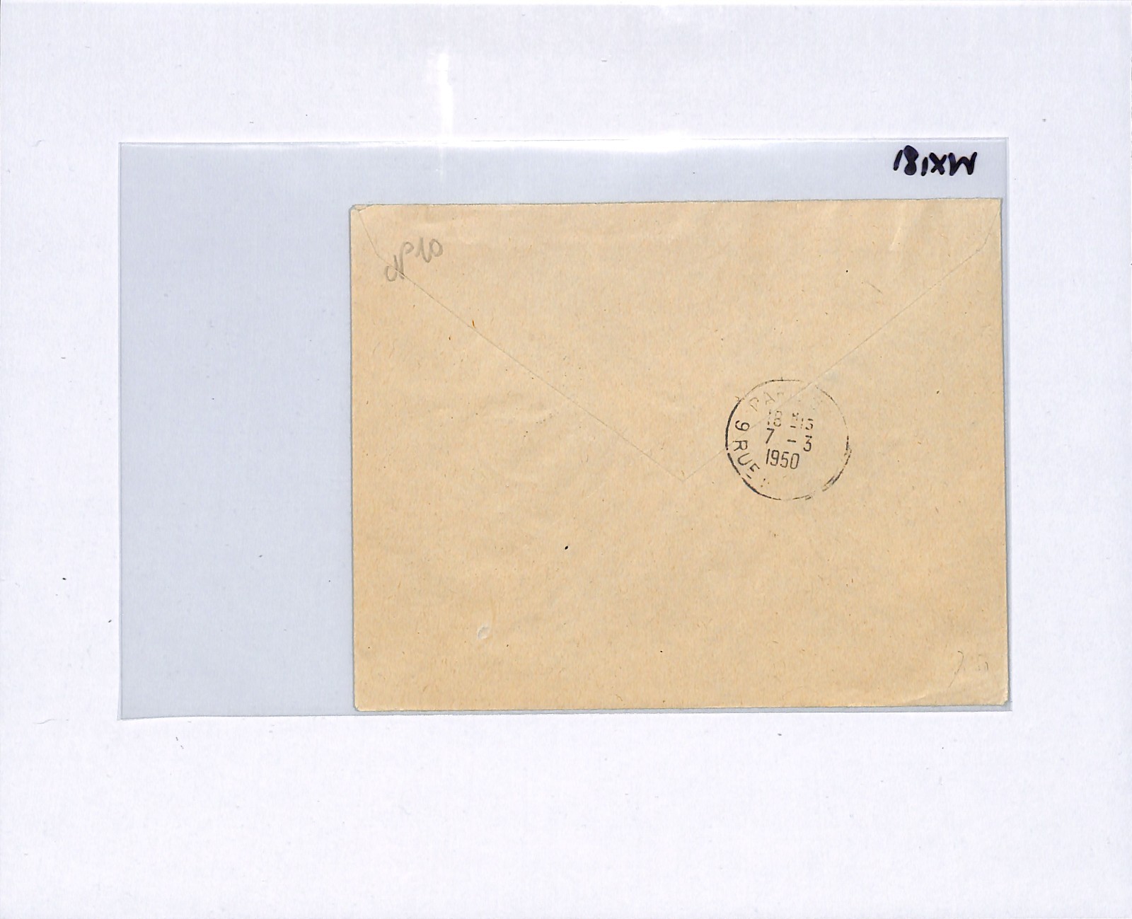 INDOCHINA France Cols Air 1950 Cover *UPU* 3f WARRIOR Haiphong-Paris Flown WX181 - Image 11