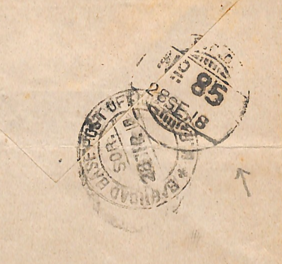 IRAQ BRITISH OCCUPATION WW1 Cover INDIAN *FPO.85* India Army 1918 Signals WJ12 - Image 3