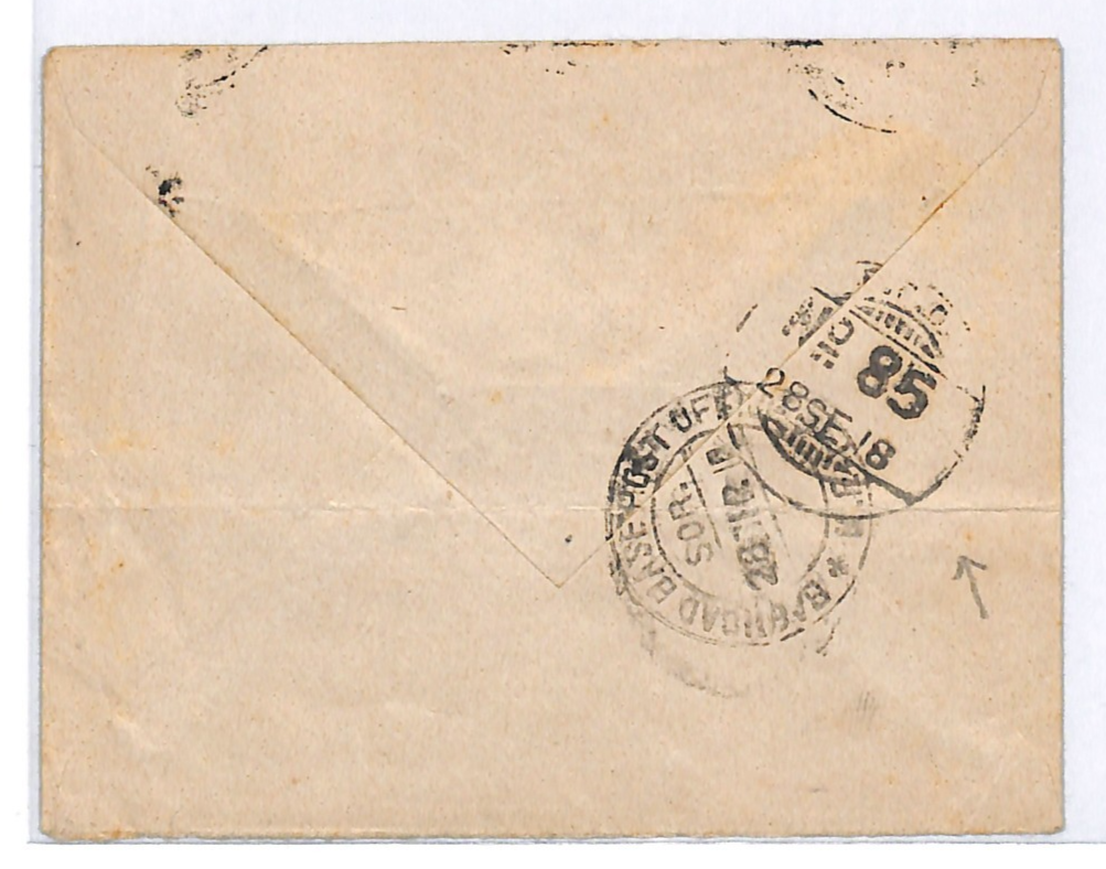 IRAQ BRITISH OCCUPATION WW1 Cover INDIAN *FPO.85* India Army 1918 Signals WJ12 - Image 6
