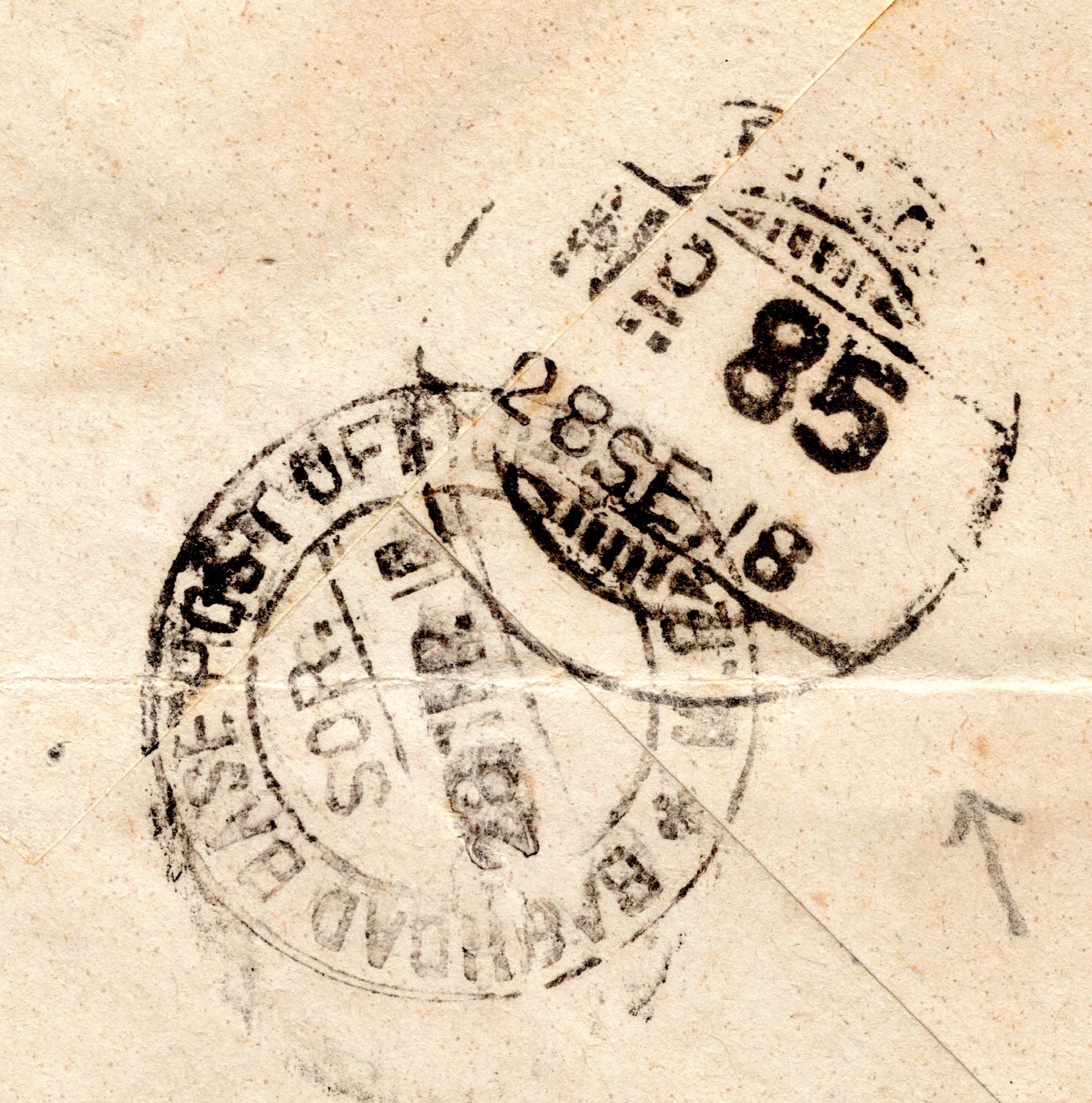 IRAQ BRITISH OCCUPATION WW1 Cover INDIAN *FPO.85* India Army 1918 Signals WJ12