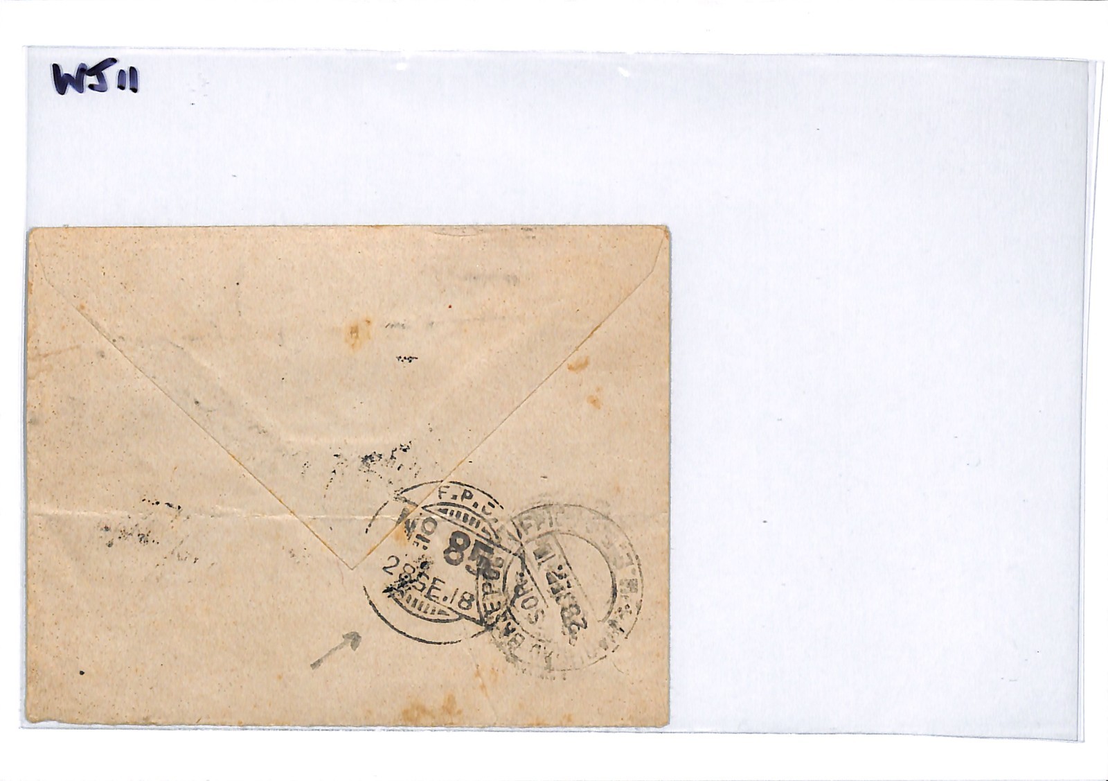 IRAQ INDIA FORCES BRITISH OCCUPATION Block Cover *FPO.85* 1918 WW1 Baghdad WJ11 - Image 7