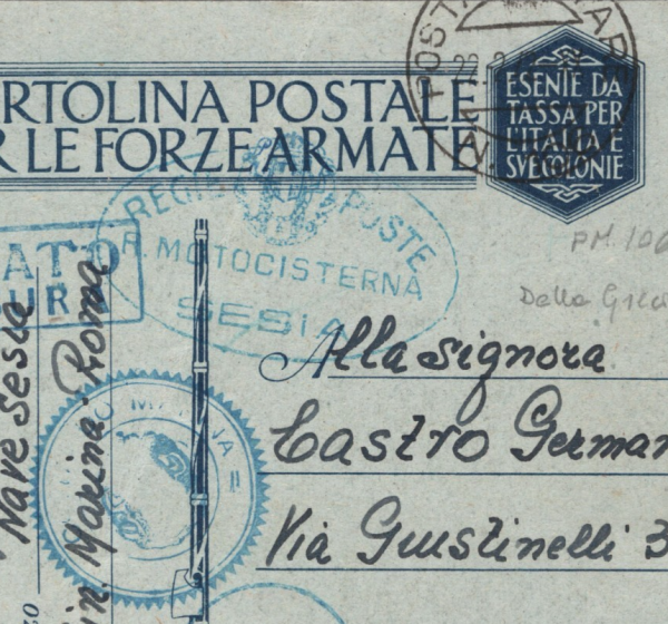 ITALY NAVAL Greece WW2 Card SHIP *MOTOCISTERNA SESIA* 1942 Censor Trieste XD139 - Image 6
