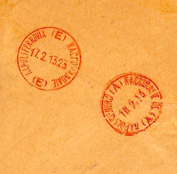 ITALY PO ABROAD Greece *PISCOPI* Overprints{7} Cover Registered 1913 Naples WO73 - Image 11
