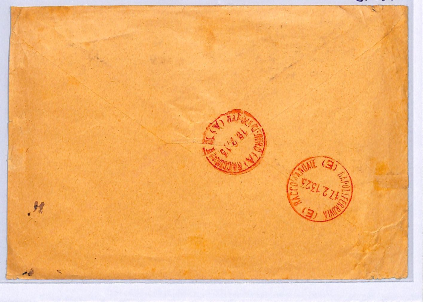 ITALY PO ABROAD Greece *PISCOPI* Overprints{7} Cover Registered 1913 Naples WO73 - Image 3