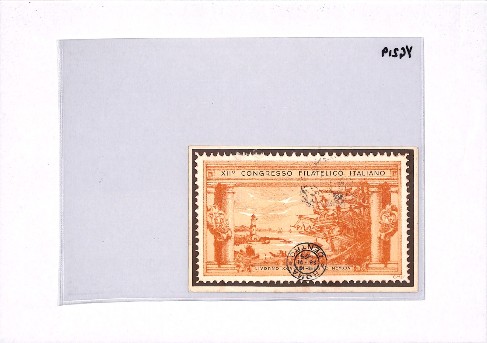 ITALY Postcard LIVORNO PHILATELIC CONGRESS 1925 Rome Air Mail{samwells}YG219 - Image 5